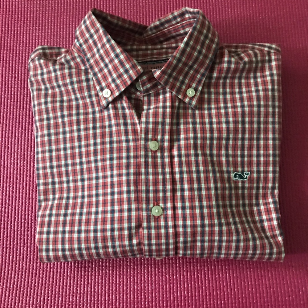 Vineyard Vines Boys Whale Shirt Size L Multicolor